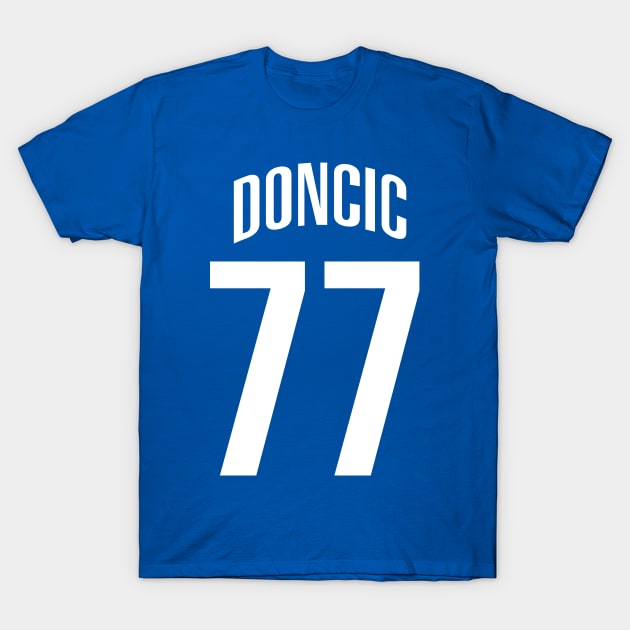 Dallas Doncic 77 T-Shirt by Cabello's